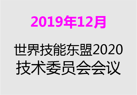 【2019年12月】世界技能东盟2020-技术委员会会议